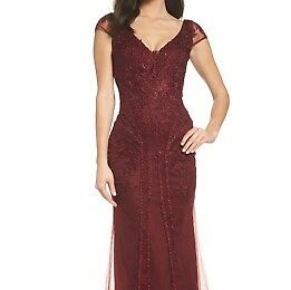 Burgandy gown